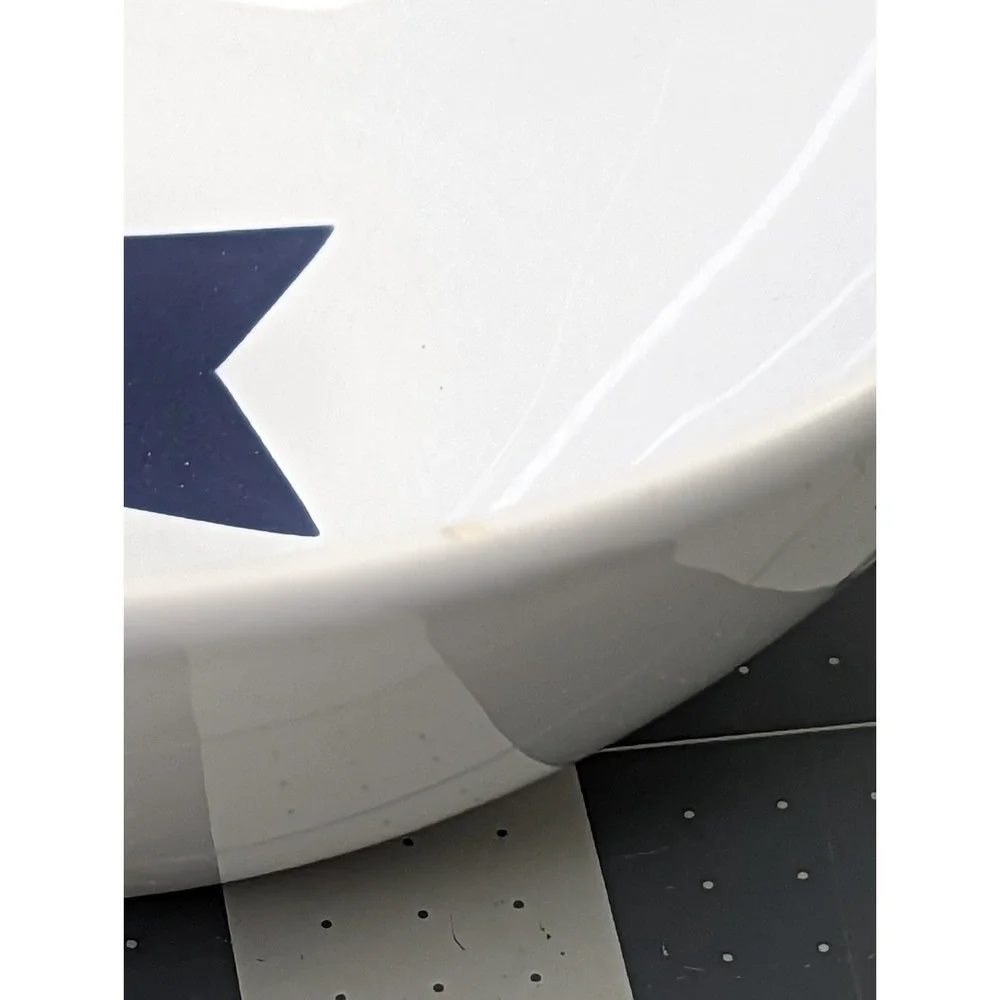 IKEA Blue Star White Bowl‎ Lot of 4 155 41